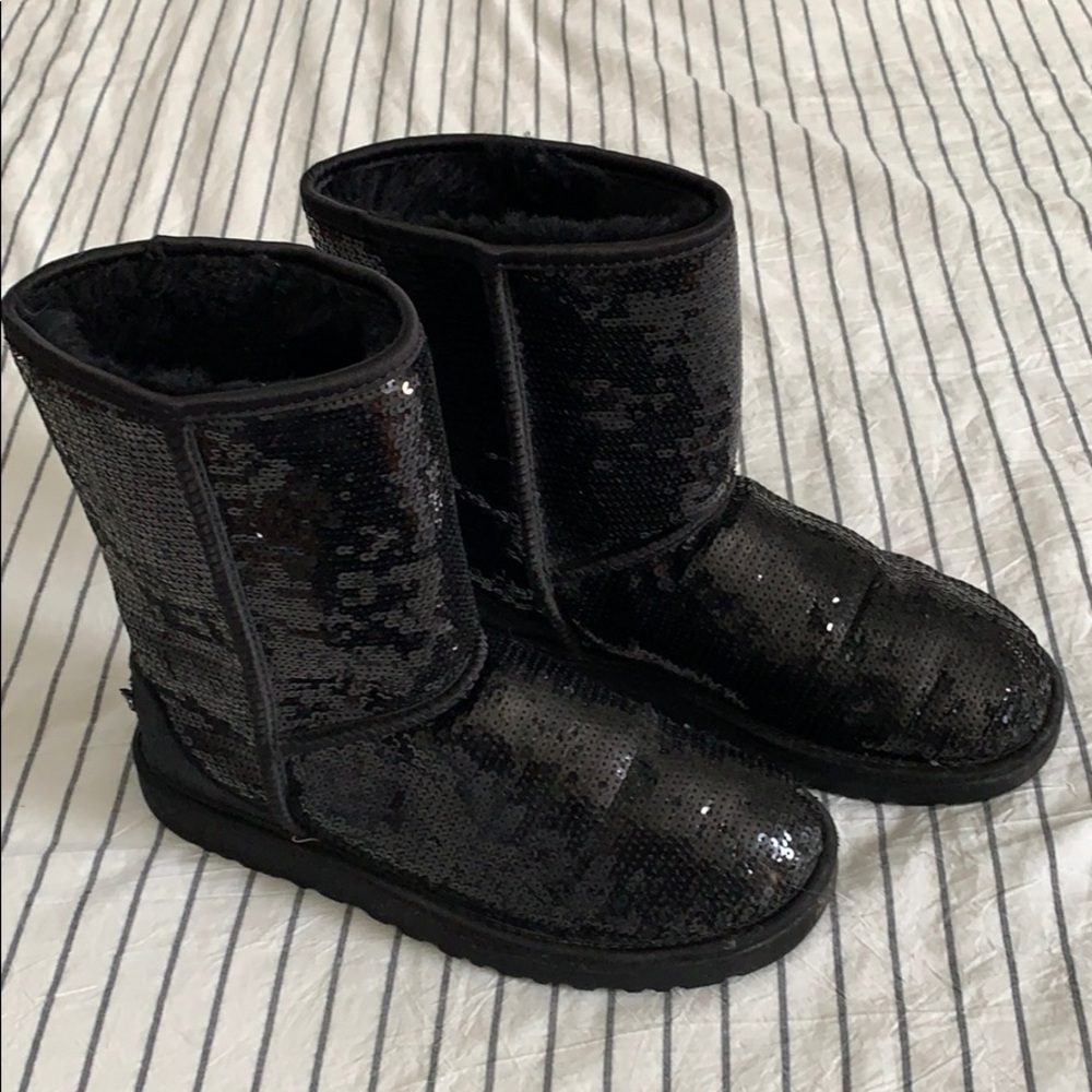 Ugg Boots with Black Sequins